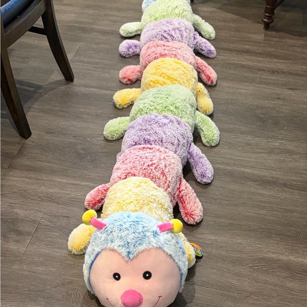 Adventure Planet Plush - JUMBO CATERPILLAR (80 inches long) - New Stuffed Animal